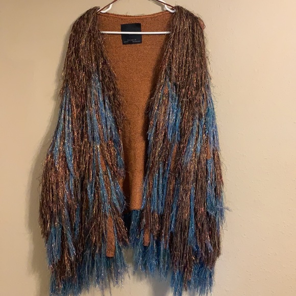 Zara metallic fringe cardigan 😍 - Picture 5 of 6
